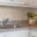kitchen with white cabinets